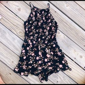 Floral American Eagle romper